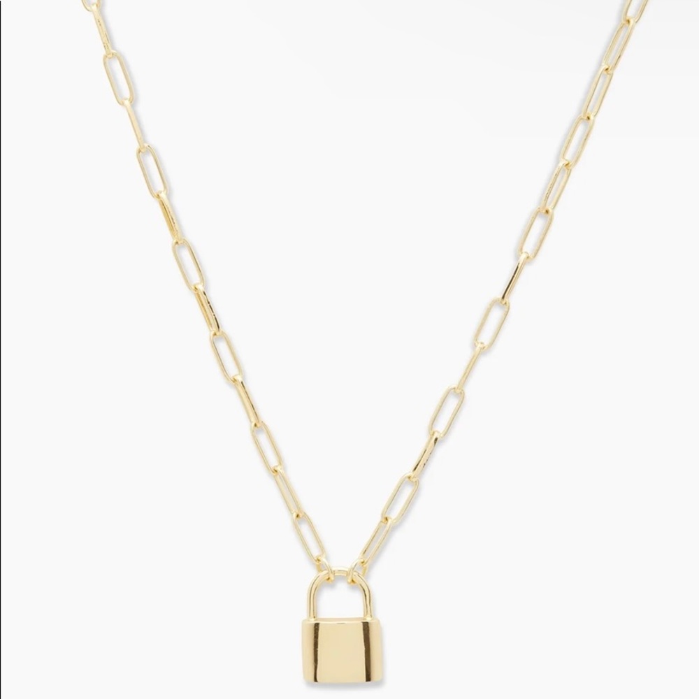 Gorjana Kara Padlock Charm Necklace